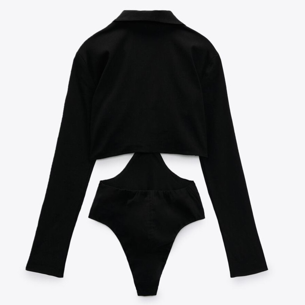 NWT- Zara BODYSUIT WITH STRETCH.    Size S - Picture 4 of 7